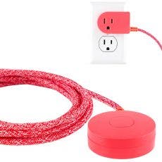 Cordinate Tabletop Switch with 6ft. Braided Cord. Coral 